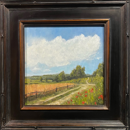 Country Lane 12x12 $450 at Hunter Wolff Gallery